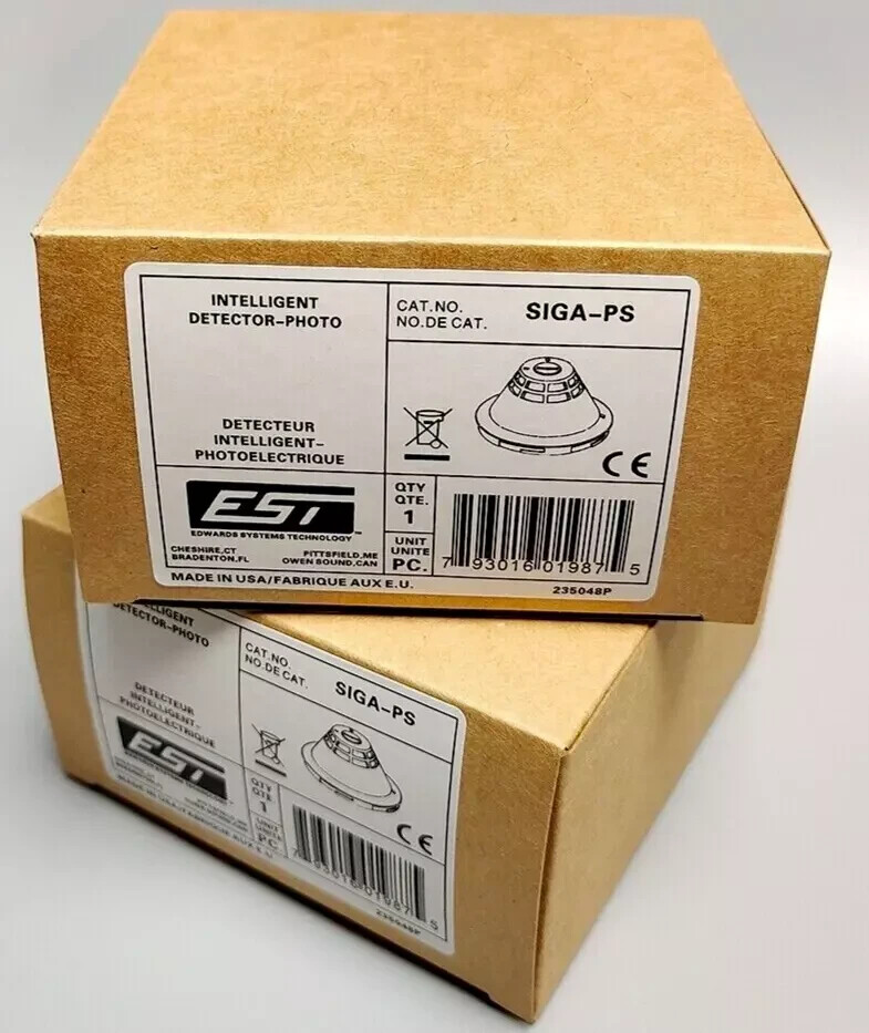 EDWARDS EST SIGA-PS SIGA PS PHOTOELECTRIC SMOKE DETECTOR INTELLIGENT FREE SHIP