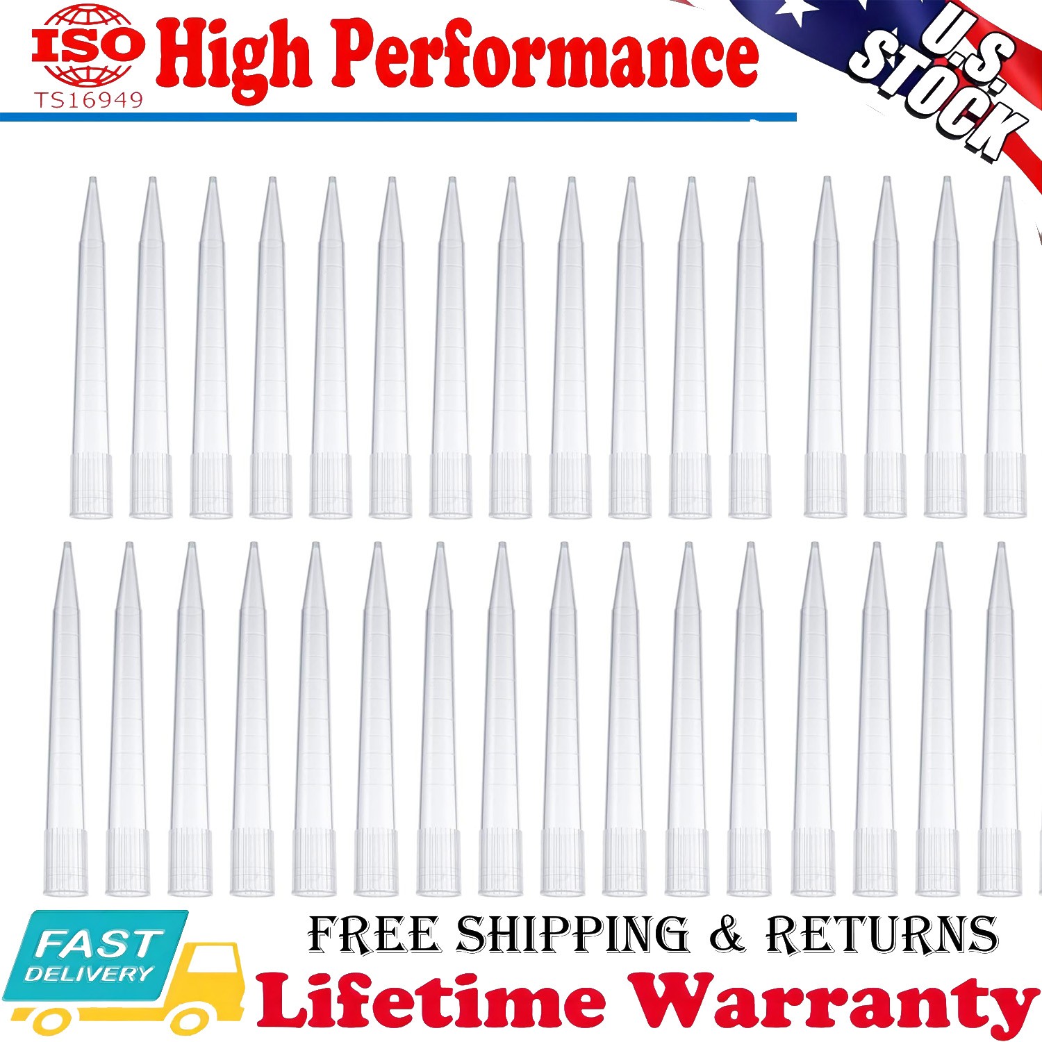 100pcs Laboratory Pipette Tips 5ML Micropipette Tips Disposable Universal