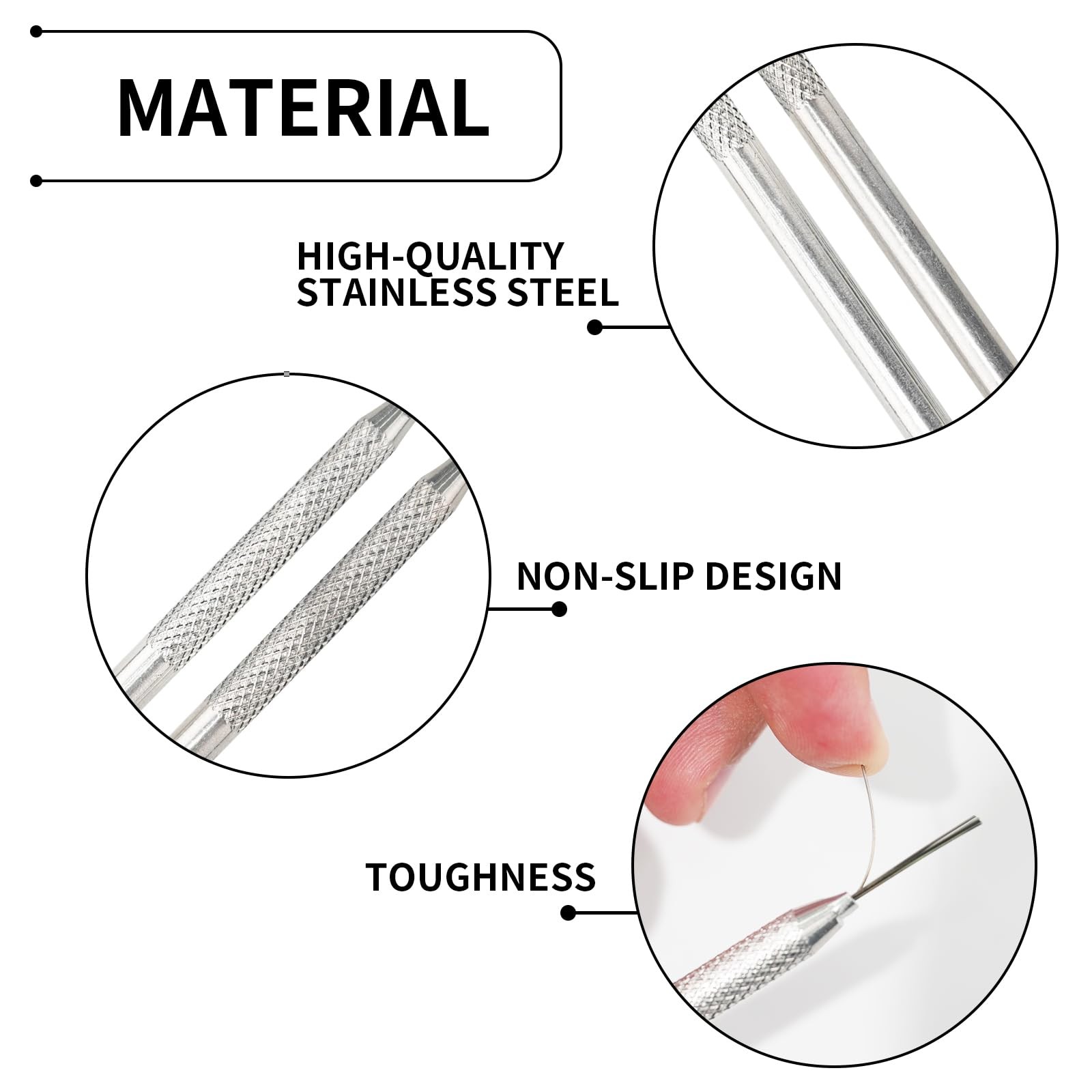 2Pack Clay Needle Tools, Wire Feather Texture Tool for Ceramic Polymer Potter...