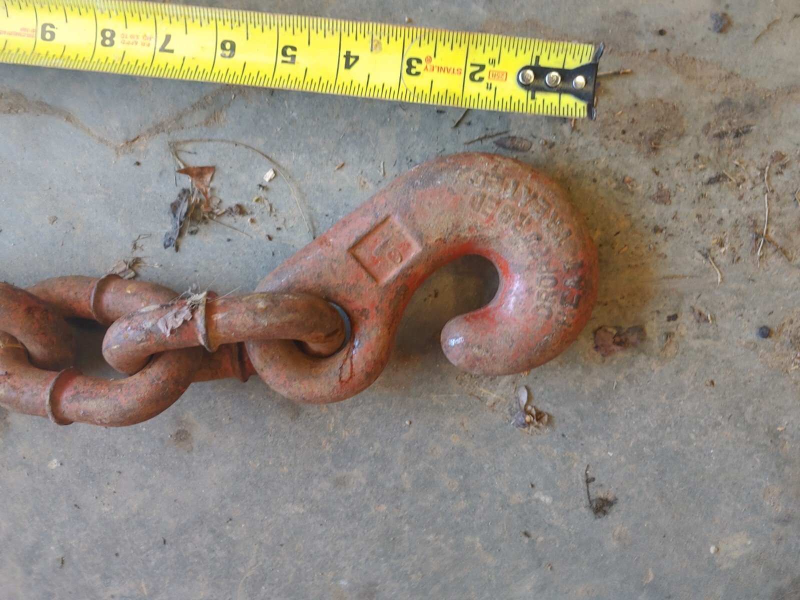 2 Vintage Winch lead chains a668