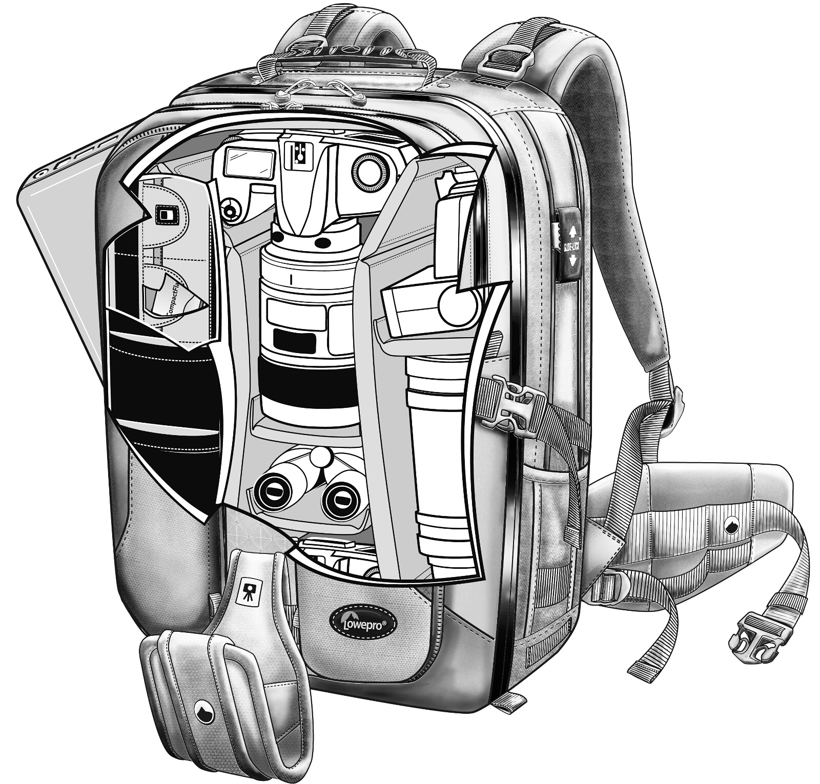 LowePro Vertex 200 AW Premium and Rugged Backpack