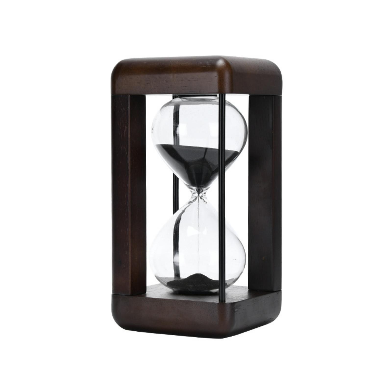 Hourglass with Wooden Frame Elegant Hourglass Timer Sand Glass Understated