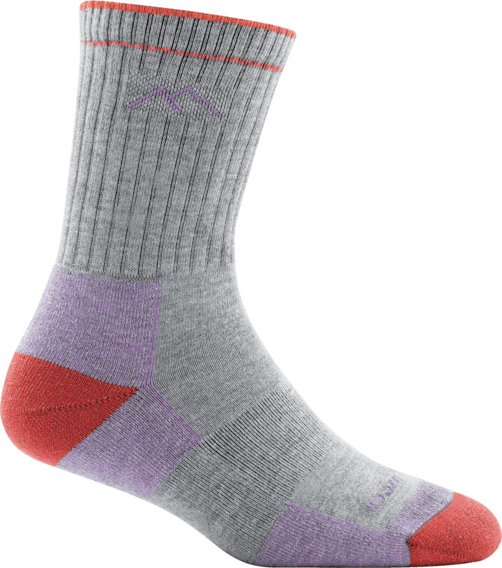 Darn Tough 1929 Light Gray Hiker Micro Crew Coolmax Midweight Sock Womens S M L