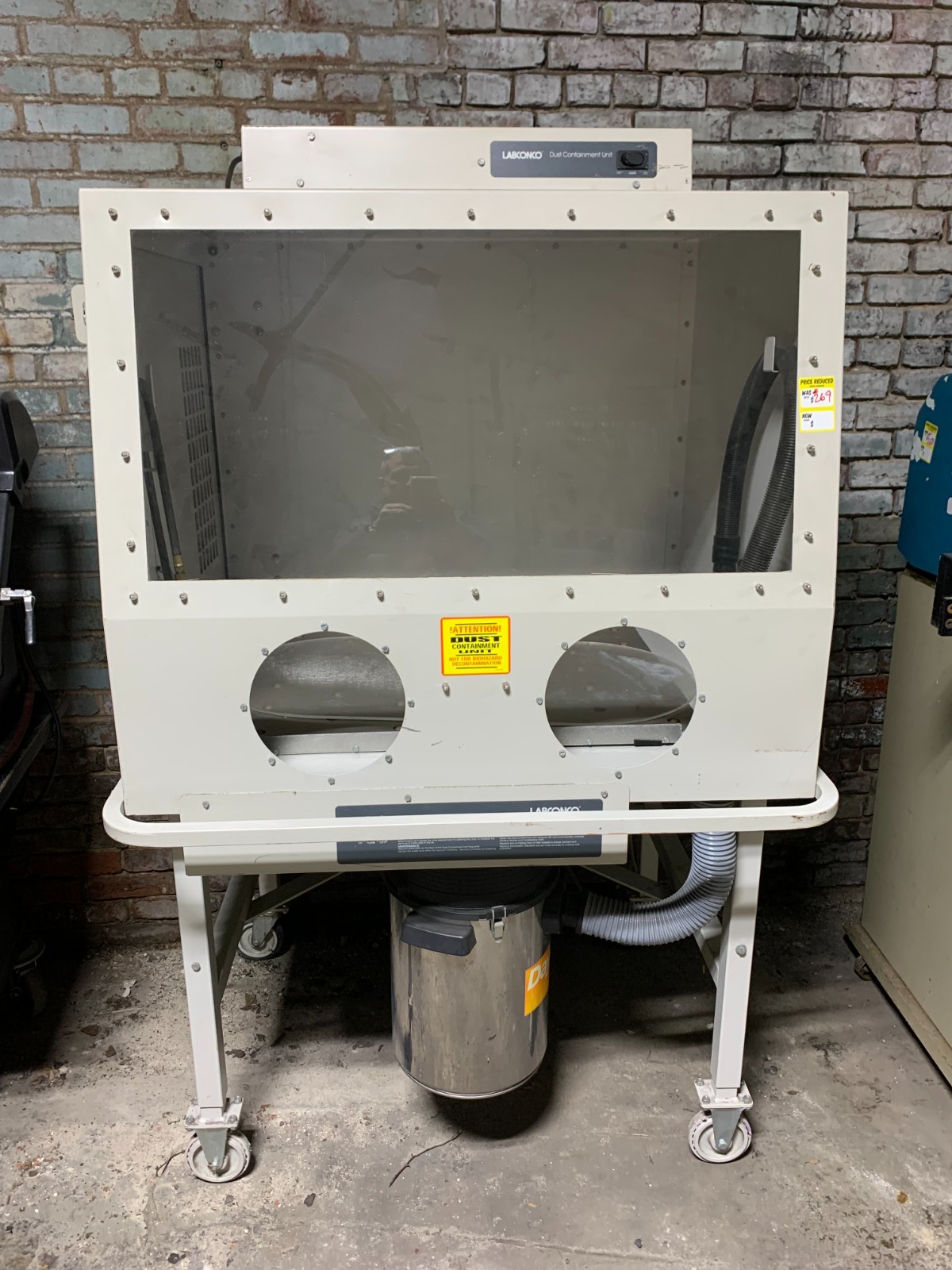 Labconco Dust Containment Unit Abrasive Blast Sandblast Cabinet 115 Volt 5400000