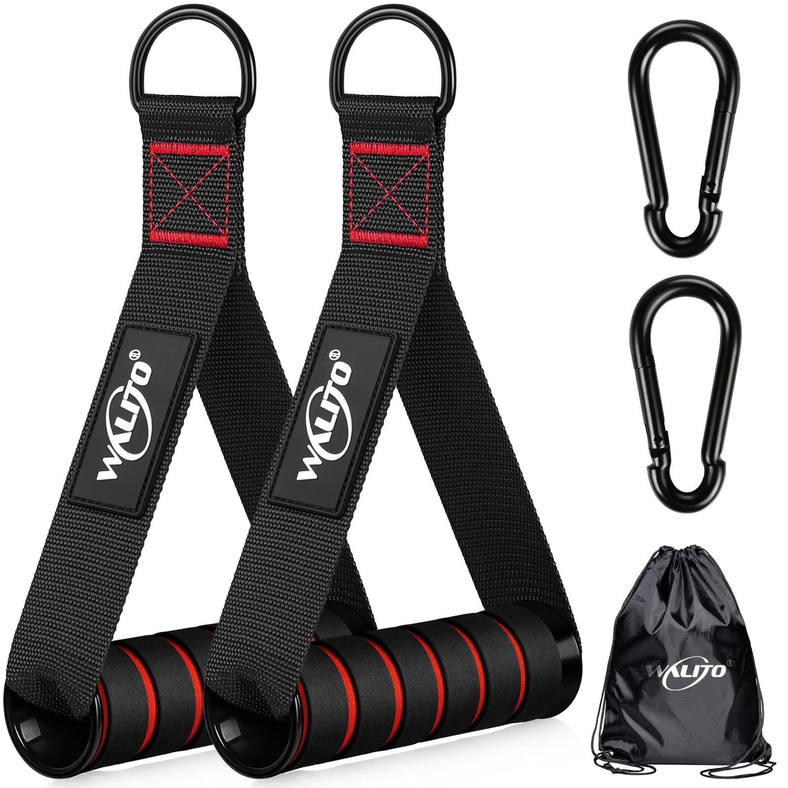 Exercise Handles, Replacement Cable Machine Attachments for Home Gym Equipment