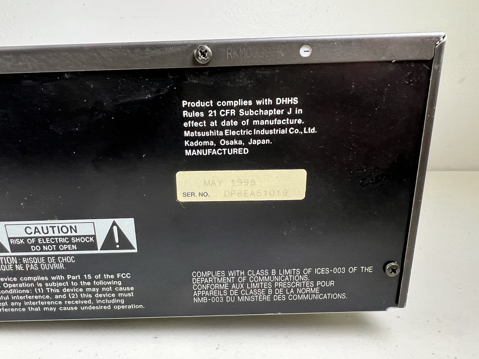 Technics SL-PD888 5 Disc Carousel CD Changer-No Remote-1998-Tested/Working