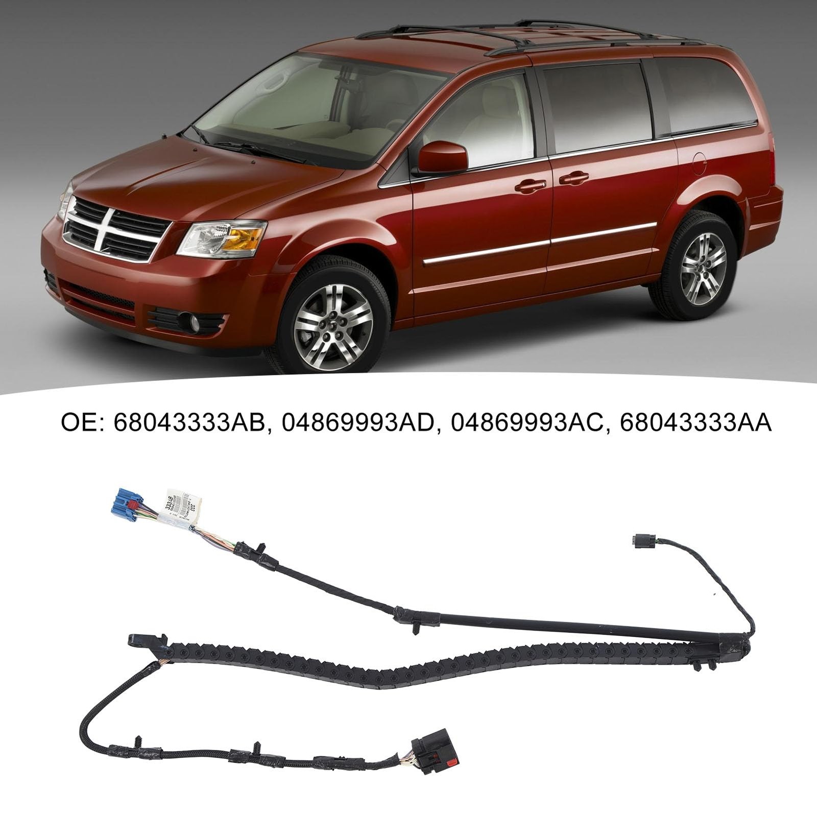 Power Sliding Door Wiring Harness for Town Country, Grand Caravan, Left Side