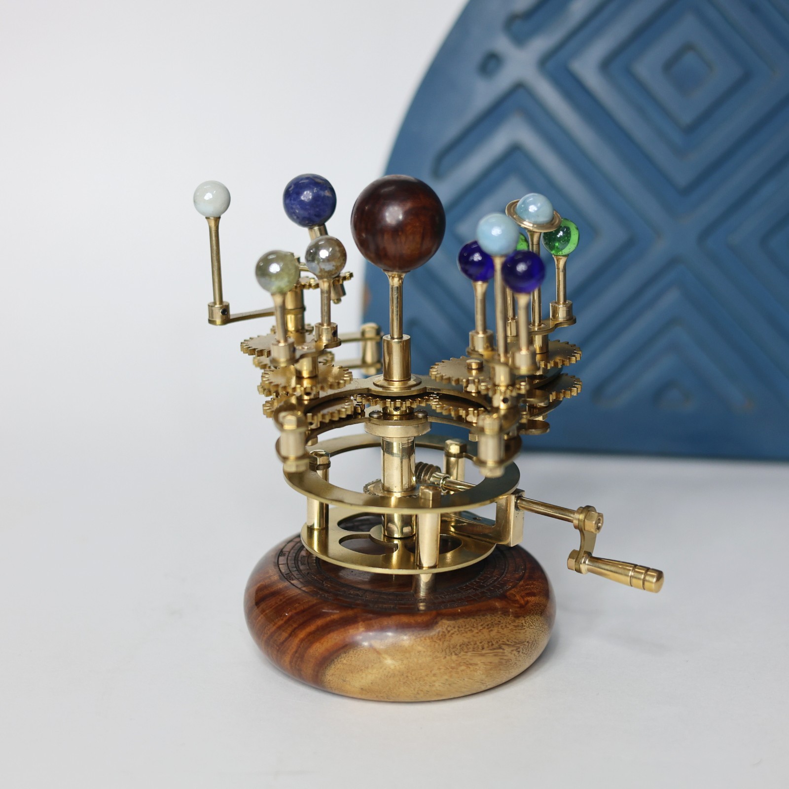 Orrery Luxury Home Décor Solar System Model 8" Gift for Husband, tellurion