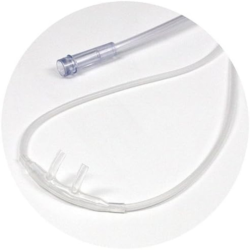 5Pk 4Ft Soft Adult Oxygen Nasal Cannula W/Kink-Free Supply Tubing (RES1104S), Cl