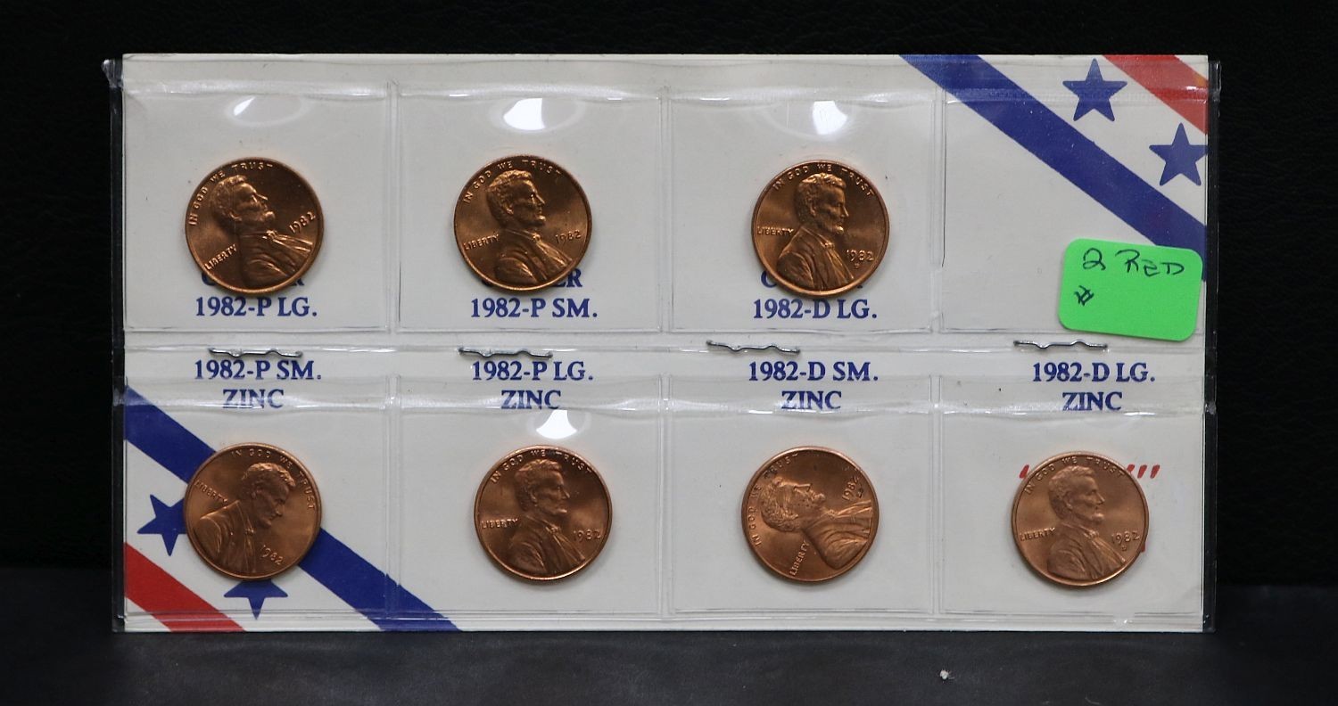1982 Cents Mixed Mint Set Red OGP SK#1995D14 Set#2