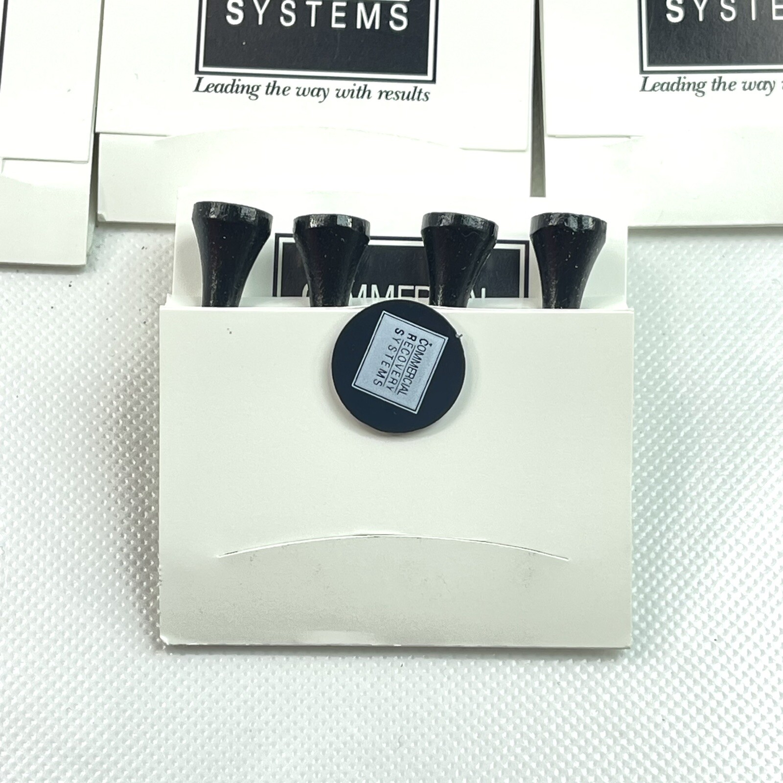 Golf Tees 21 Packets Of 4 Black Ball Tees Commercial Recovery Systems
