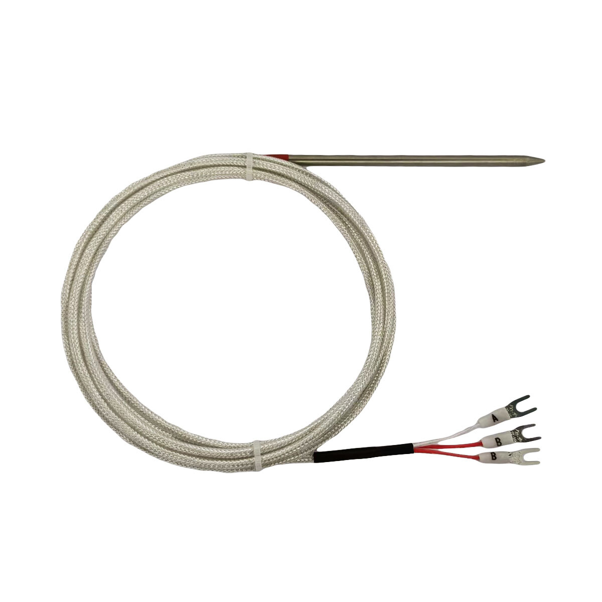 Sharp S.S. Meat Probe RTD PT100 Temperature Sensor with High Temperature Cable