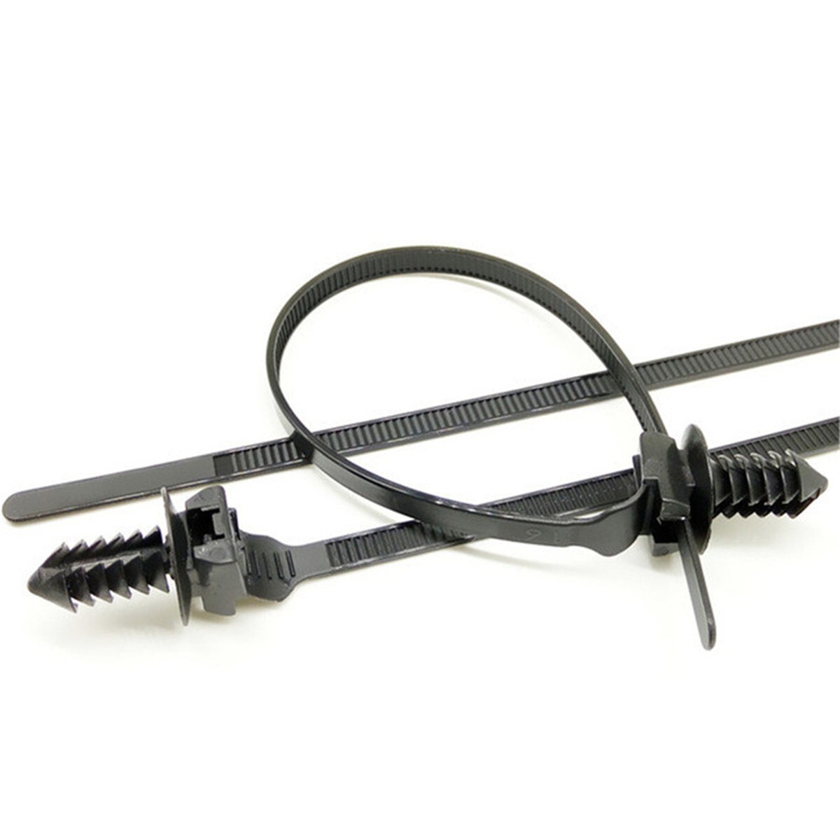 50PCS Nylon Cable Ties Car Kit Zip Strap Tie Wrap Push Clip Fastener Bundle Wire