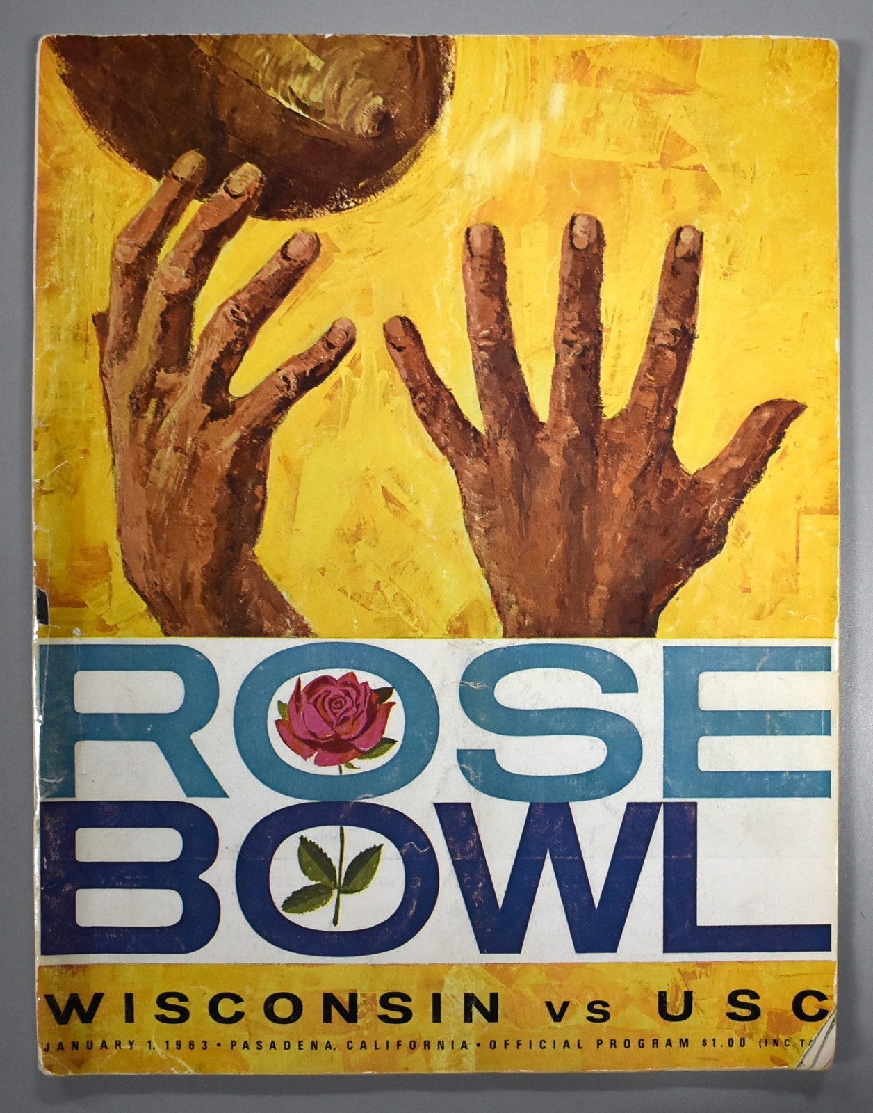 University Of Wisconsin vs USC January 1st 1963 Rose Bowl Official Game Program