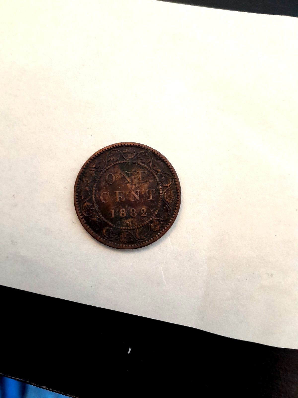 1882 Canada One Cent Queen Victoria Coin