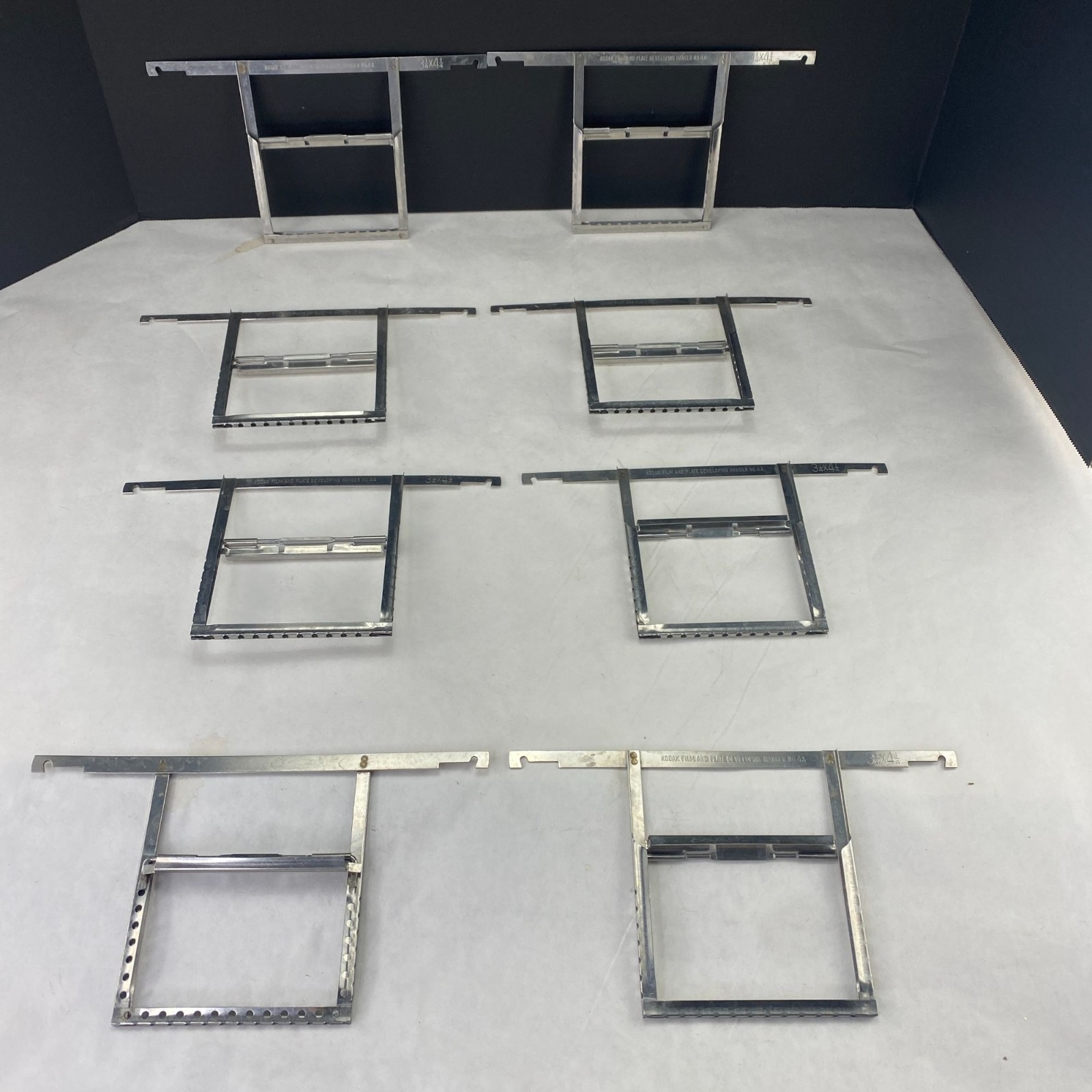 Vintage Kodak Film and Plate Developing Hanger 4A 3 1/4 x 4 1/4 Lot of 8