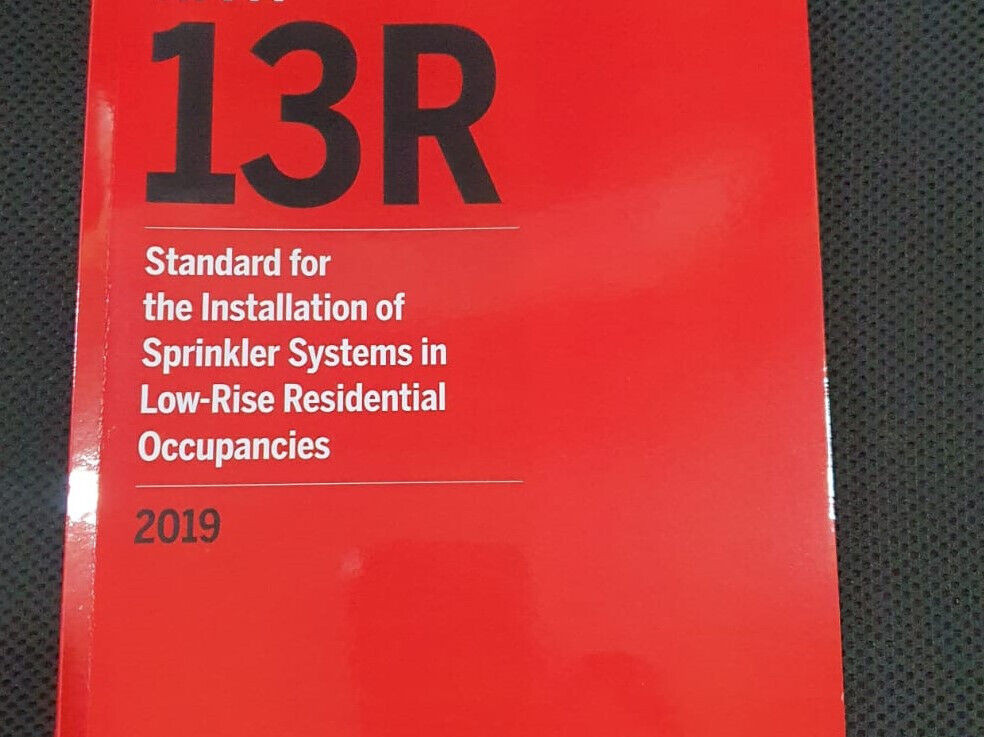 NFPA 13R Standard for the Installation of Sprinkler Systems 2019 USA STOCK