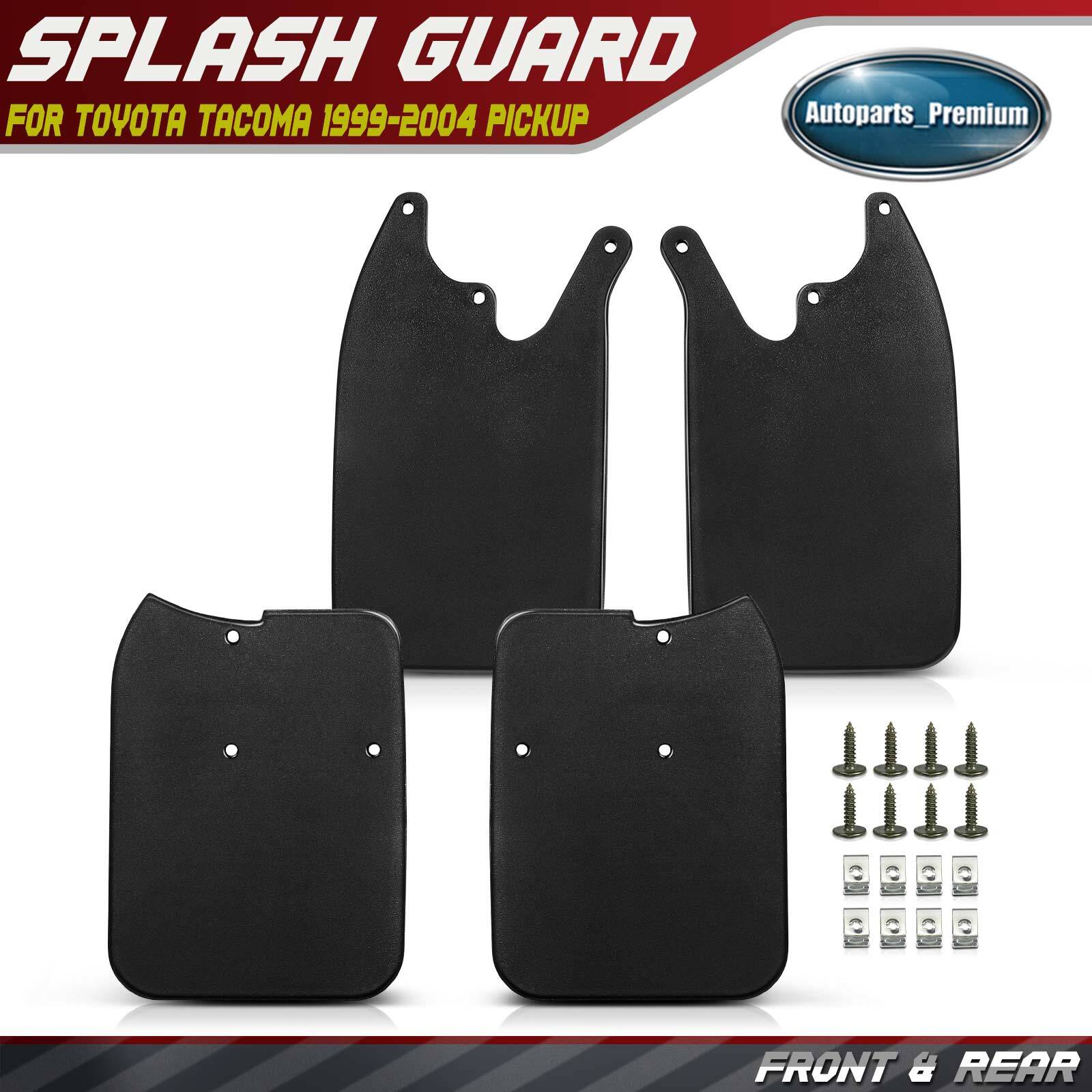 4x Front & Rear Mud Flaps Splash Guards Fender 6-Lug for Toyota Tacoma 95-04 4WD