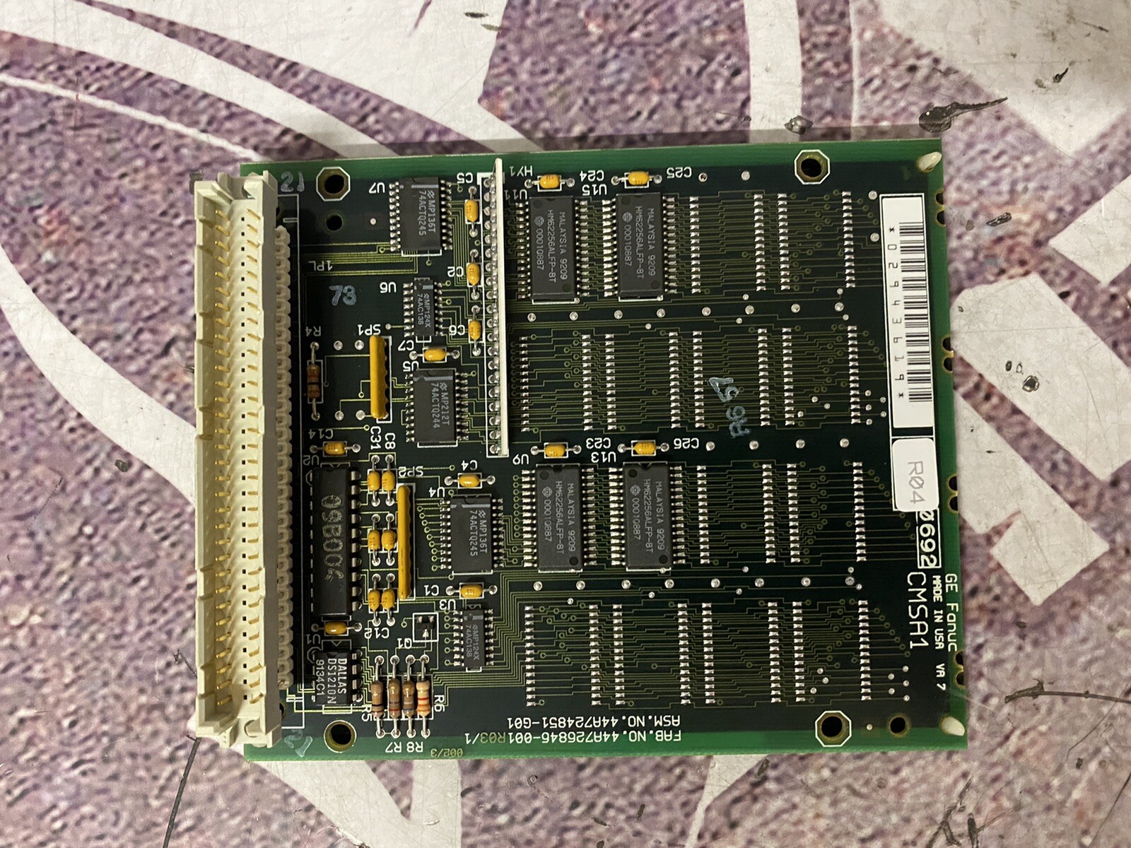 GE Fanuc IC697MEM715B Memory Module 128KBytes Expansion Board