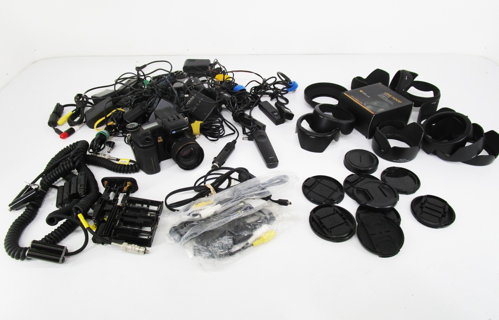 Camera Cables, Lens Caps and Hoods - Lot 1