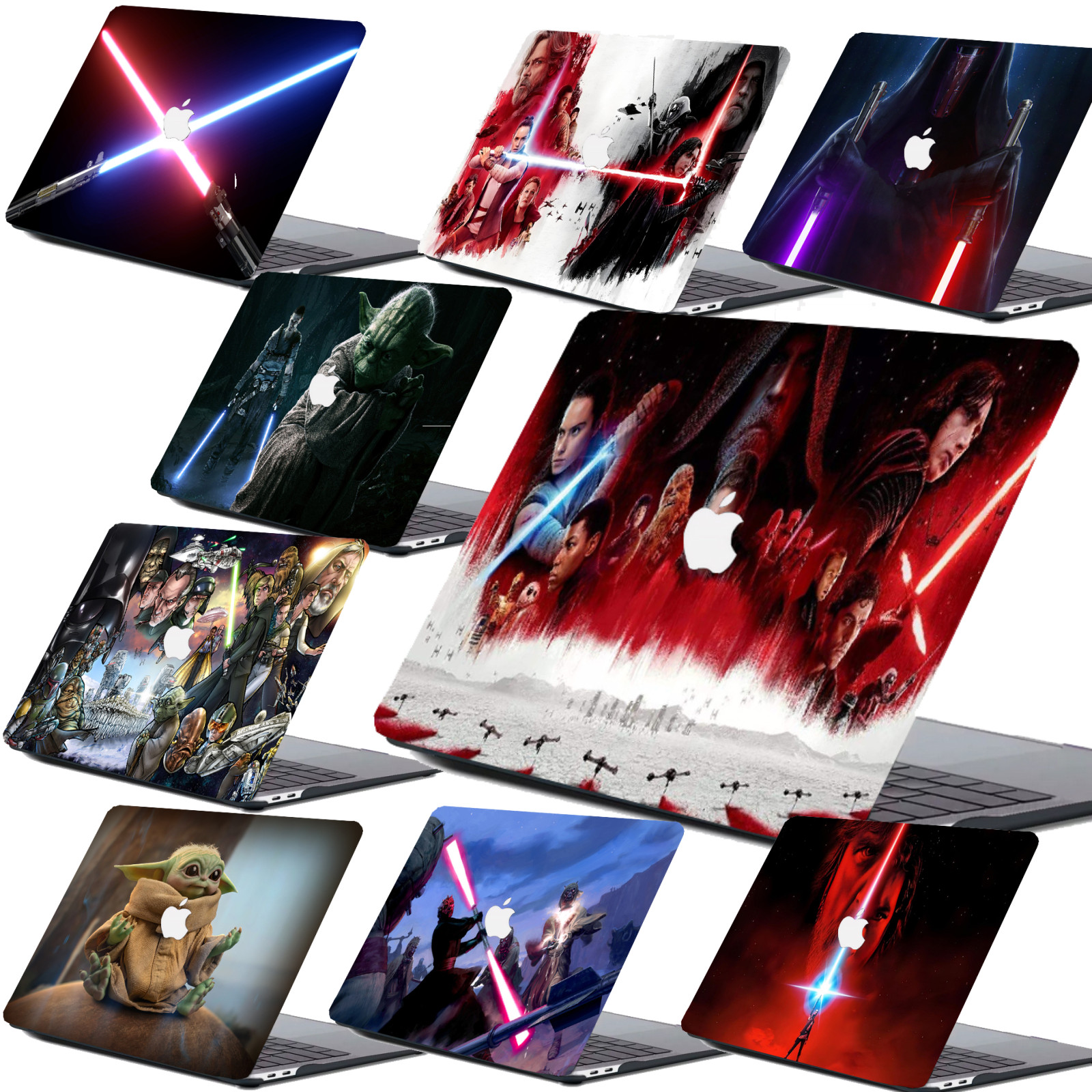 Star Wars Super Hero Rubberized Hard Case Cover For Macbook Air Pro M2 M3 M4 M5