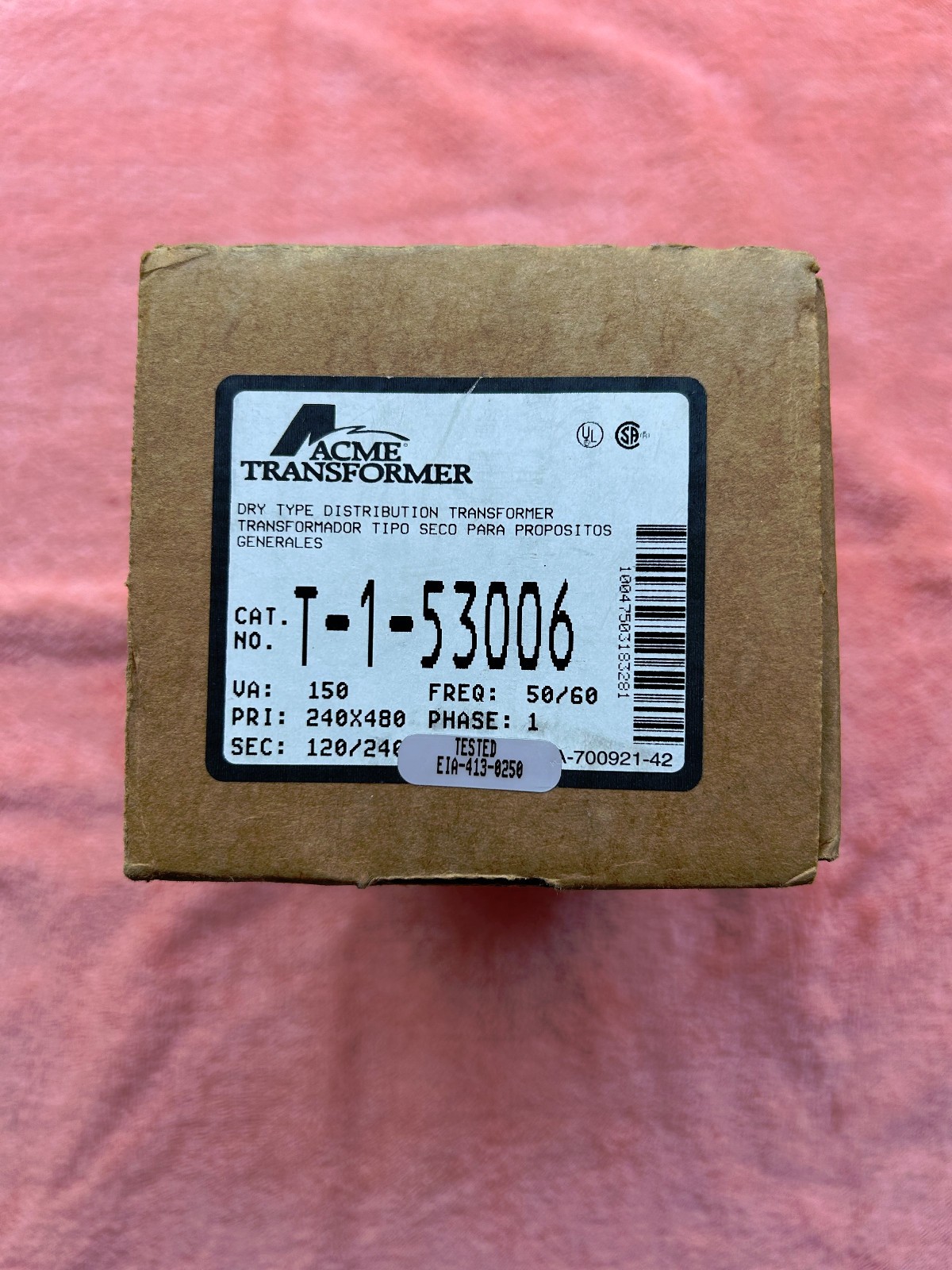 T-1-53006 Acme Transformer  NEW Free Shipping