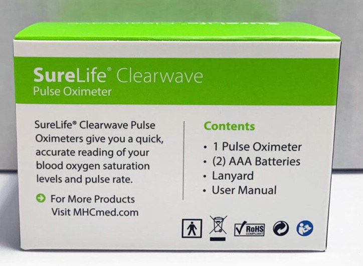 NEW Surelife Clearwave Pulse Oximeter OLED Display Free Shipping