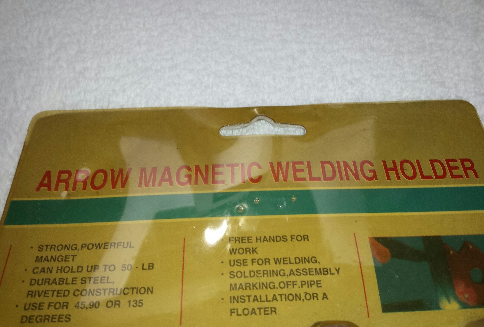 ARROW MAGNETIC WELDING HOLDER 4" NEW