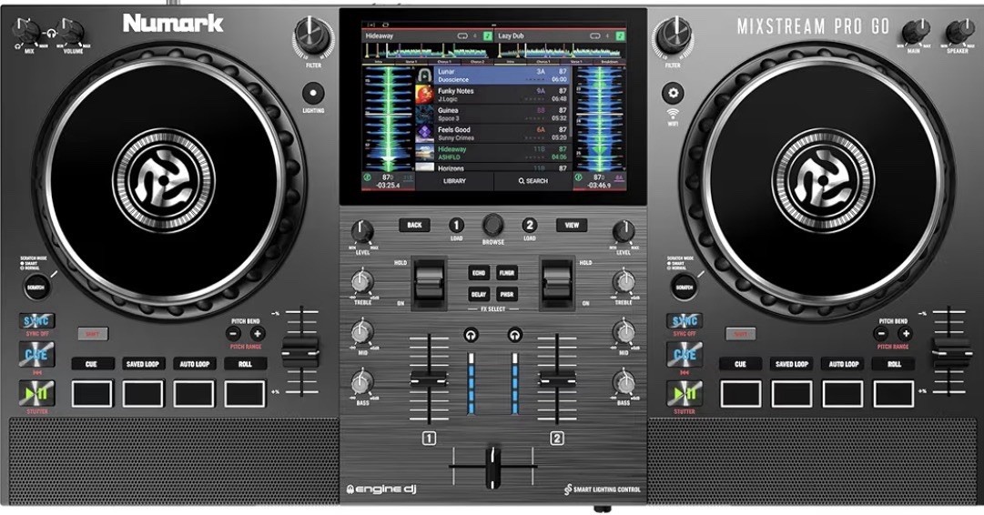 Numark Mixstream Pro Go Battery-Powered, Standalone Touchscreen DJ Controller