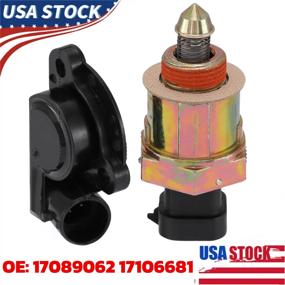 Throttle Position Sensor and Idle Air Control Valve Set For Chevy C/K 1500 2500