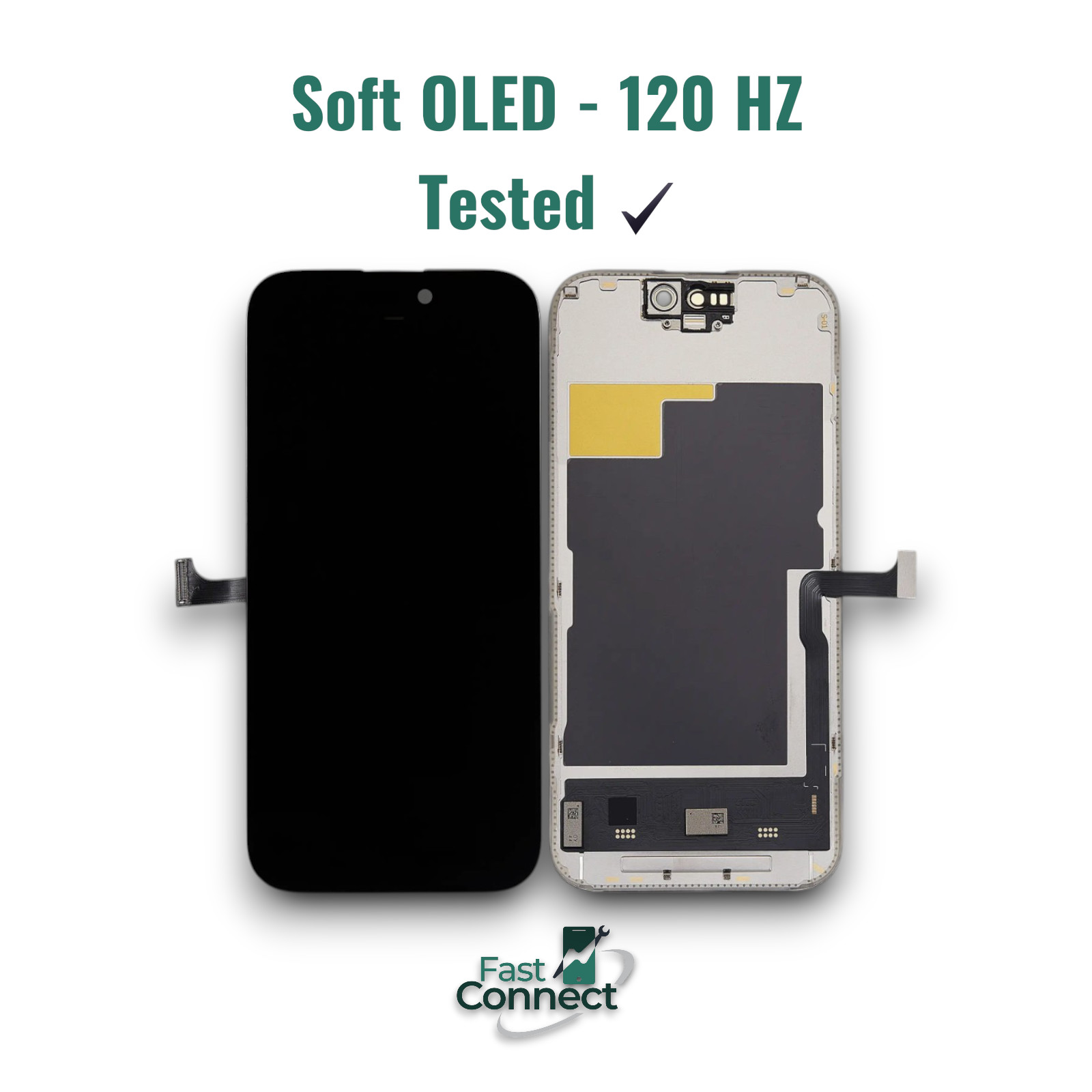 OLED For iPhone 15 Pro Screen Replacement FHD Display Touch Digitizer Soft OLED
