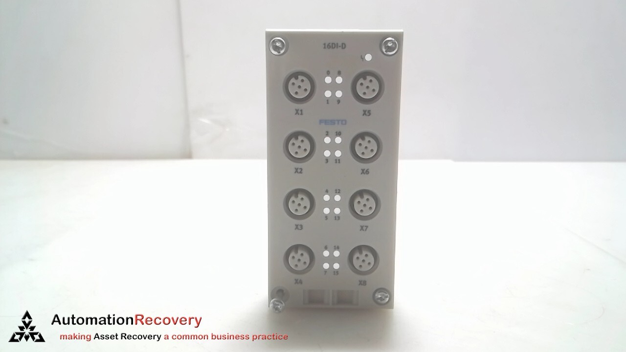 FESTO CPX-AB-8-M12X2-5POL, 16DI-D MANIFOLD CONNECTION BLOCK, 3606900, NE #303993
