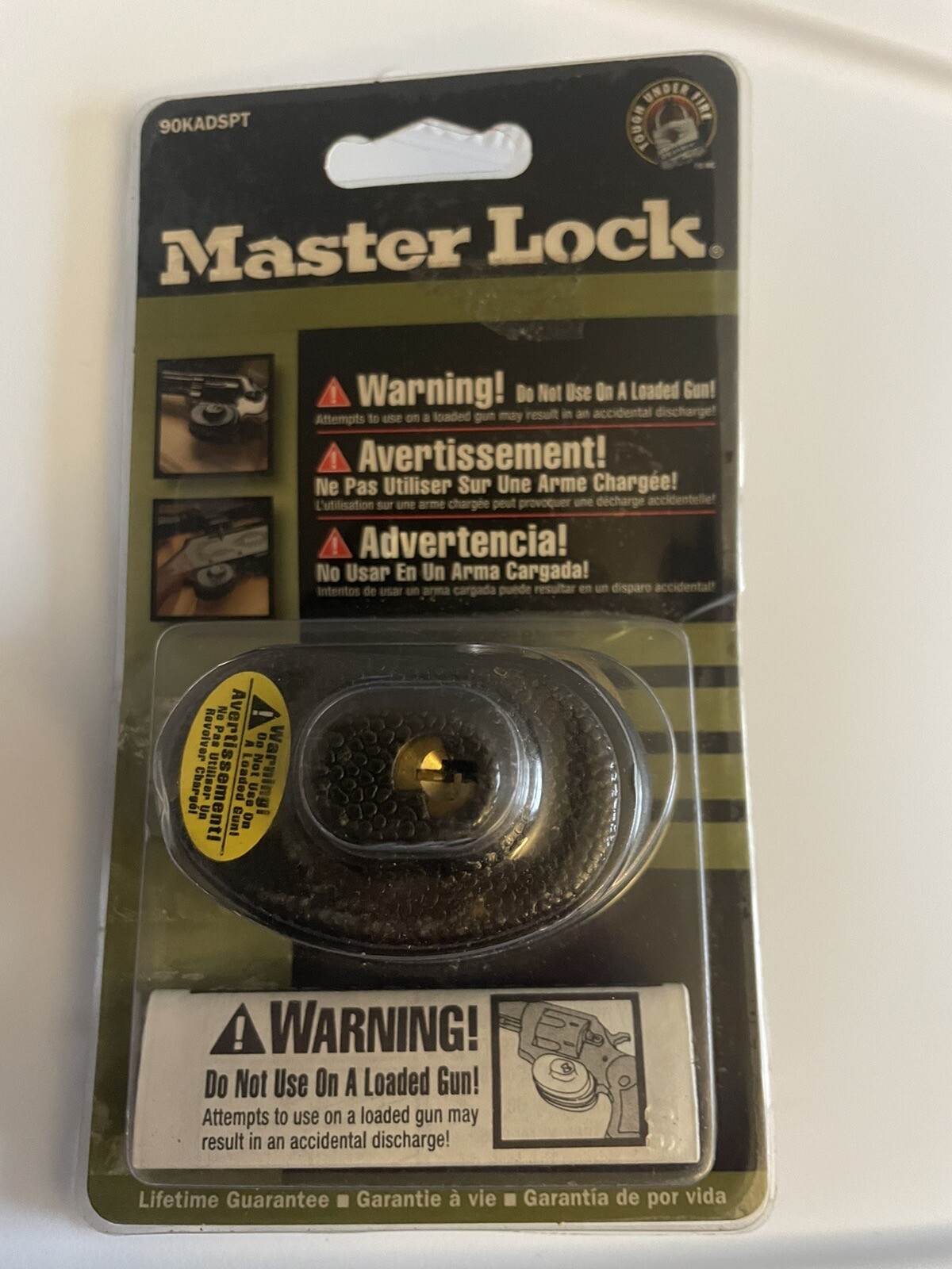 Master Lock Gun Lock (90KADSPT) NIP