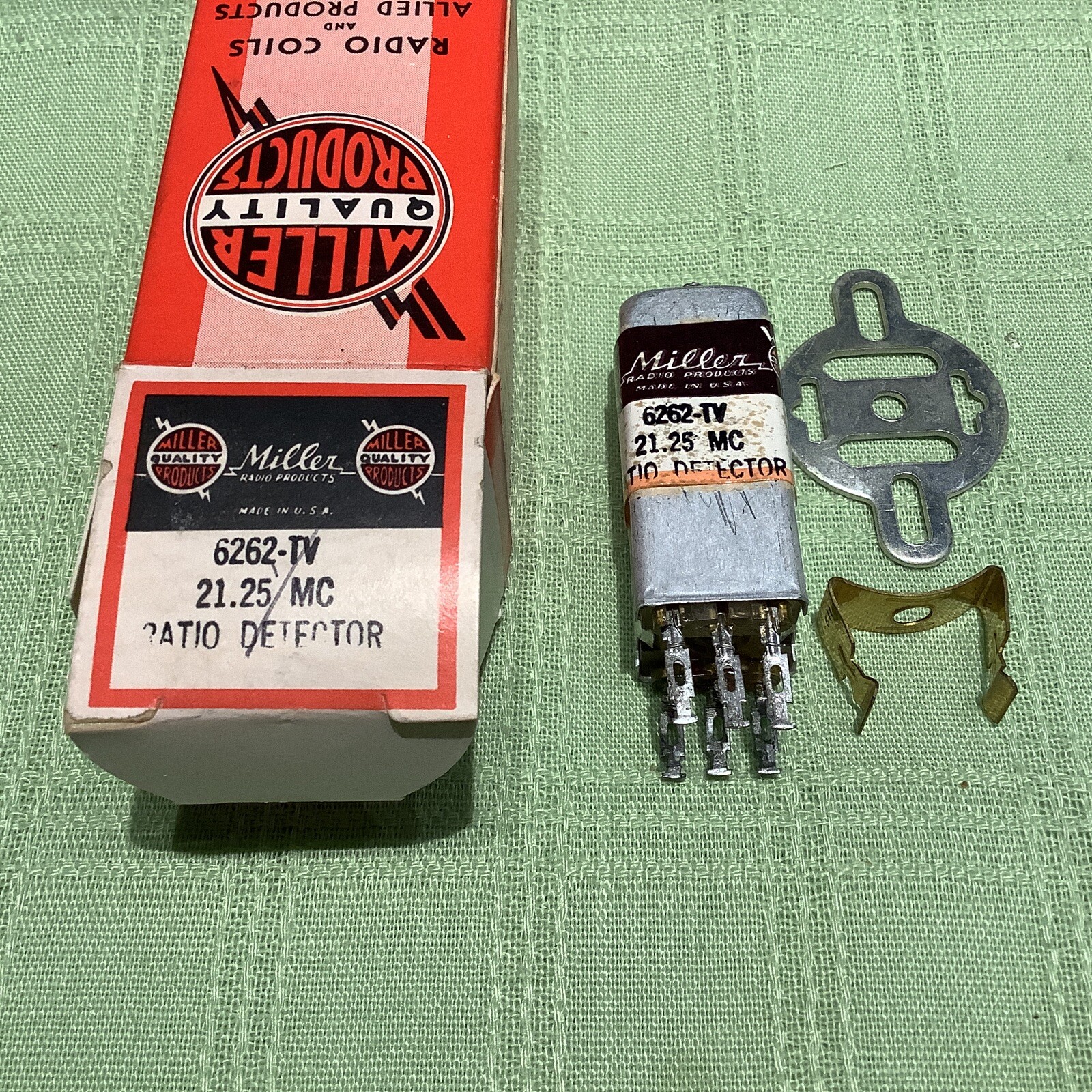 Miller 6262-TV Ratio Detector 21.25 MHz Mc K-tran