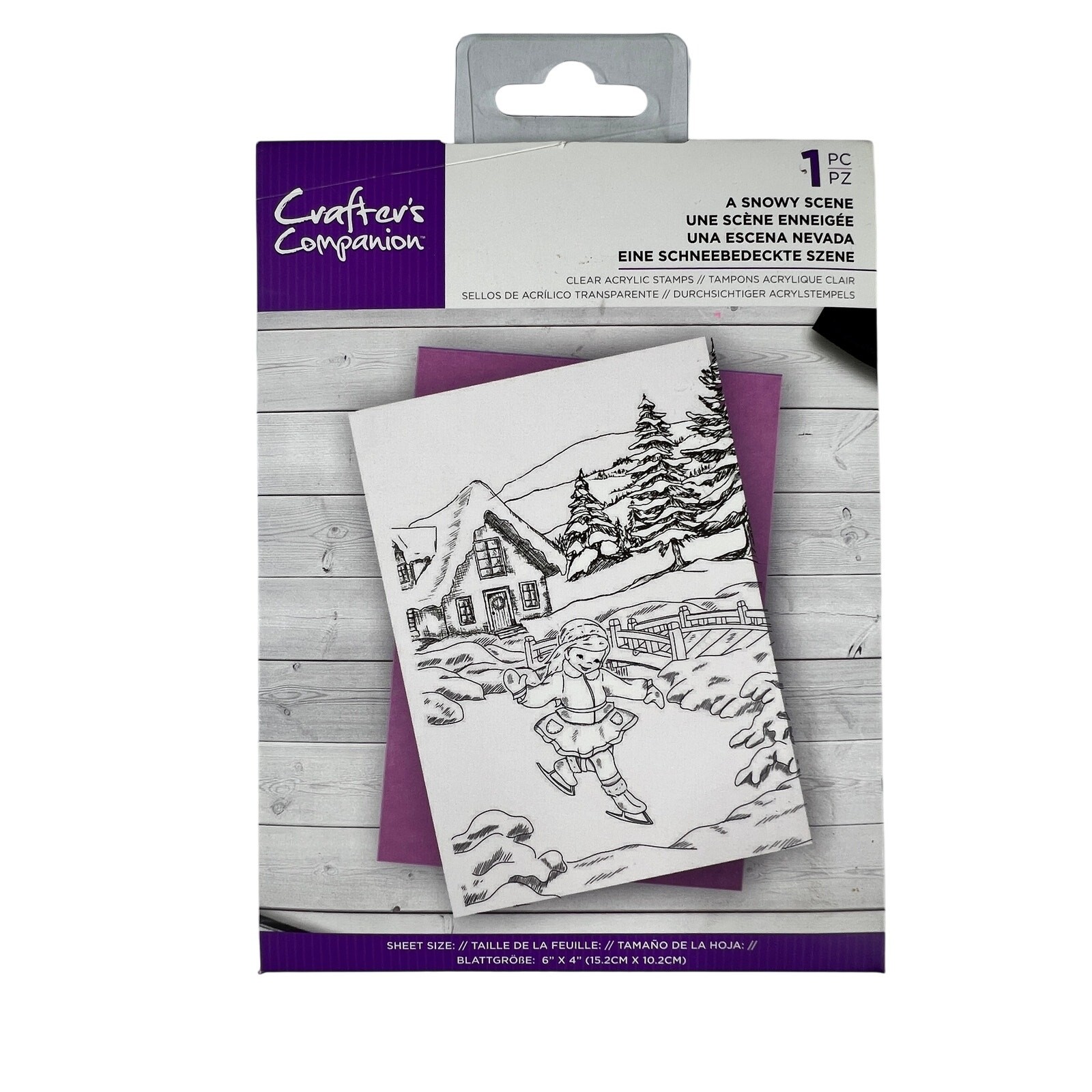 GEMINI Winter Scene Craft Bundle 3pc Dies Embossing Folder Cardmaking NEW