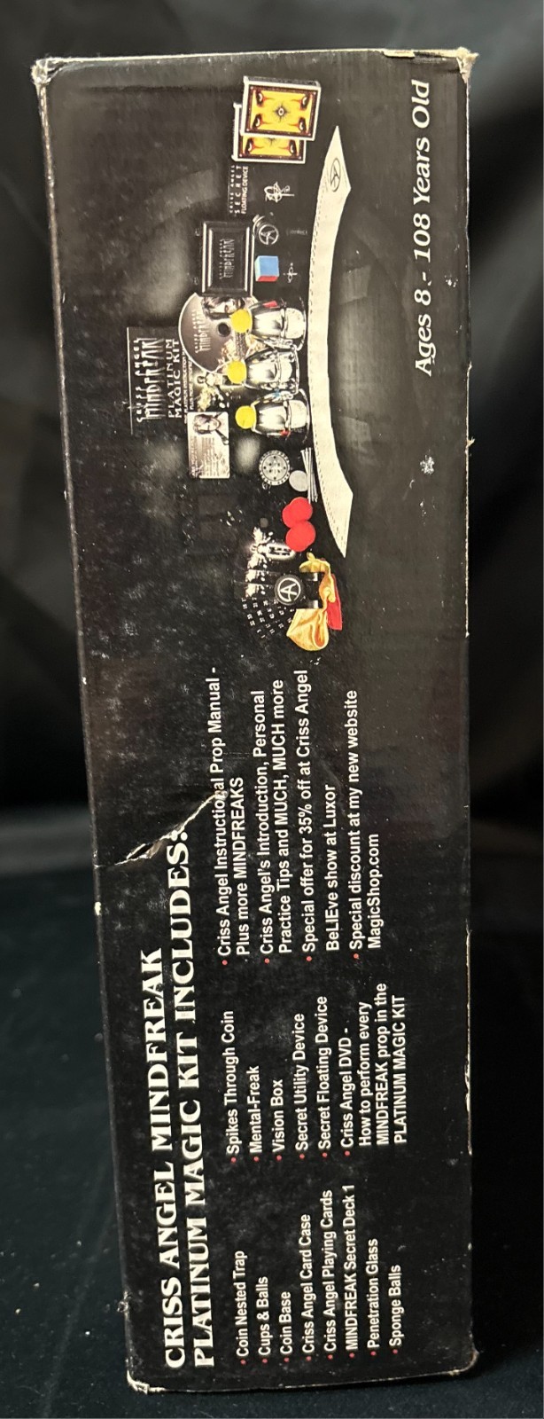 Criss Angel Platinum Magic Kit-Complete-Open Box-350 Magic Tricks