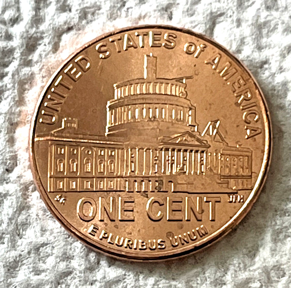 2009-D US 1 cent Coin Penny Lincoln Bicentennial Capitol Under Construction