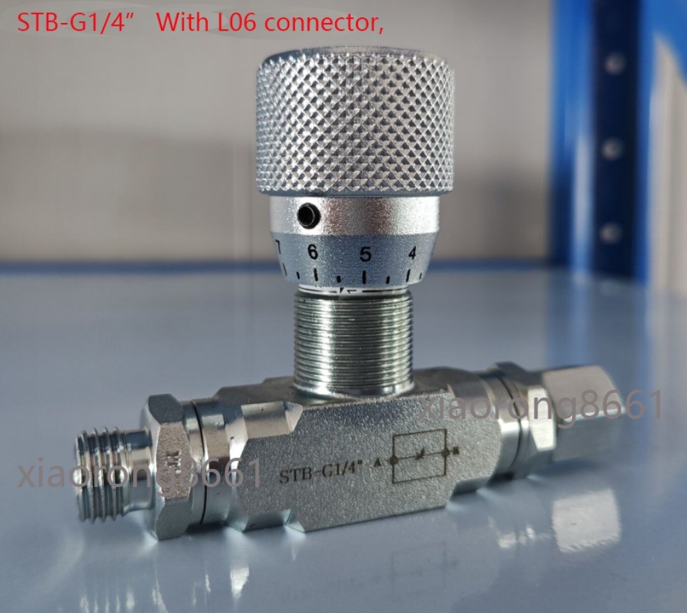 1/4" L06 bidirectional hydraulic restrictor valve STB-G1/4 For Mini Excavator