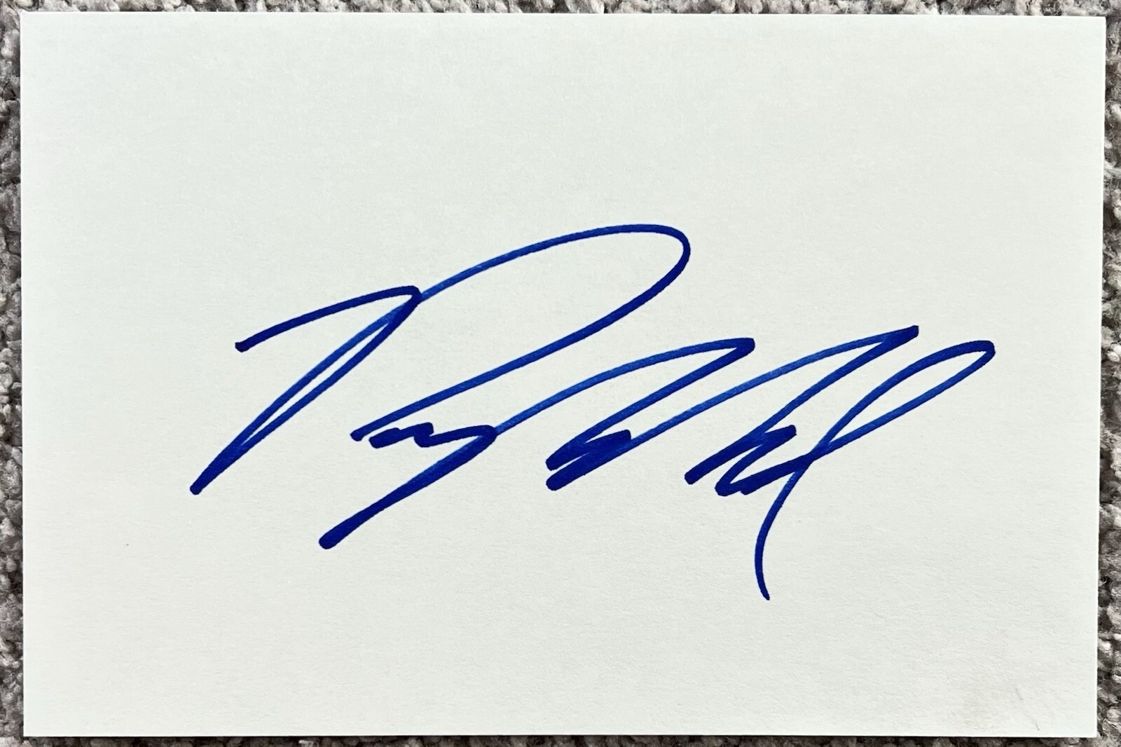 Peyton Reed Signed In Person 4x6 Index Card In Top Loader
