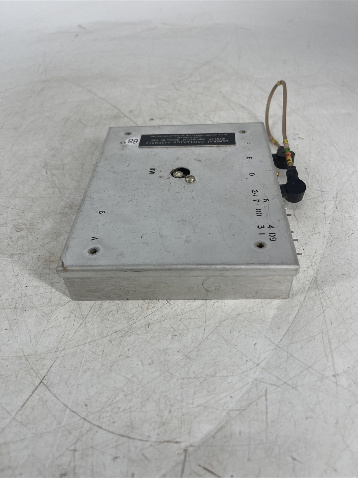 General Oscillator Assembly B92-0447-07 SERIAL NO. 436