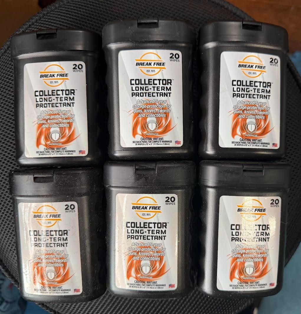 BREAK FREE COLLECTOR LONG TERM PROTECTANT (20 WIPES PER CANISTER) 6 PACK