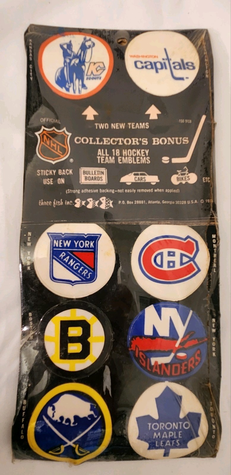 NHL Logo Stickers1974-1975 Golden Seals Kansas City Scouts Seald Rare