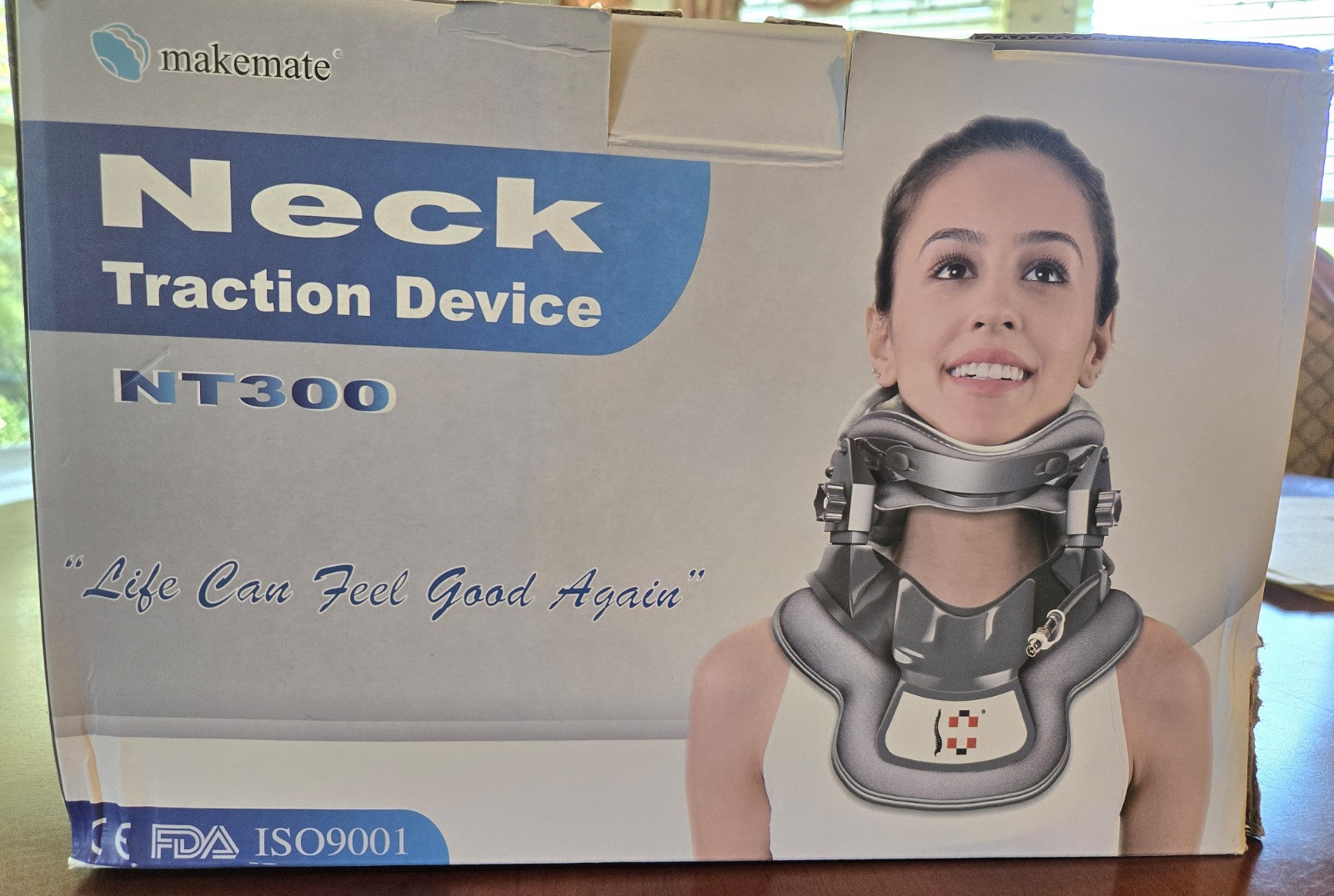 Cervical Neck Traction Device w/ 3 Power Traction + Airbag Support. Open, unused