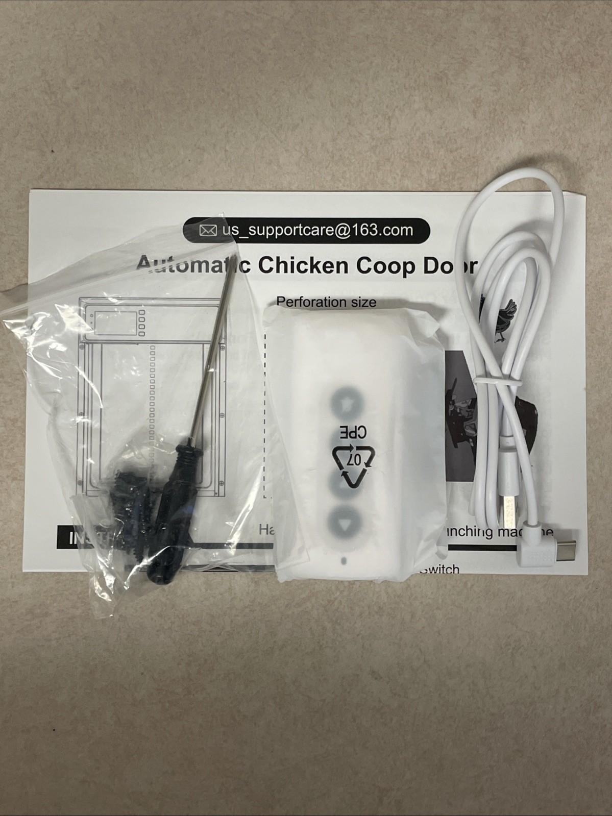 Solar Automatic Chicken Coop Door Opener with Timer Light Sensor Remote Control