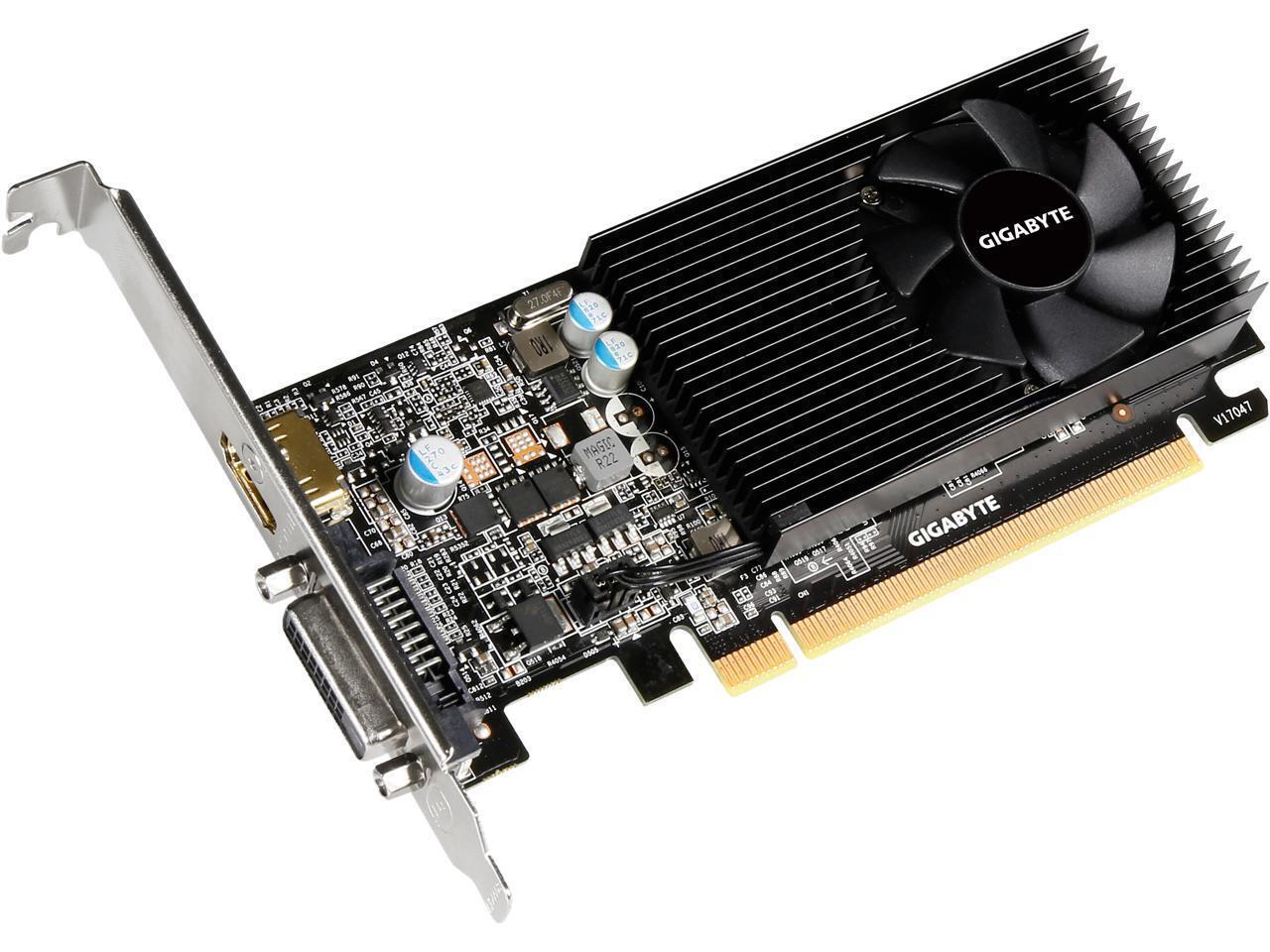 FOR GIGABYTE GeForce GT1030 Low Profile 2GB GDDR5 Graphics Card , GV-N1030D5-2GL