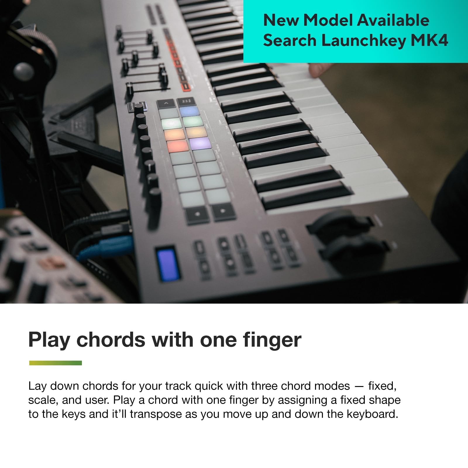 Novation Launchkey 37 [MK3] MIDI Keyboard Controller - 37 Keys, Black