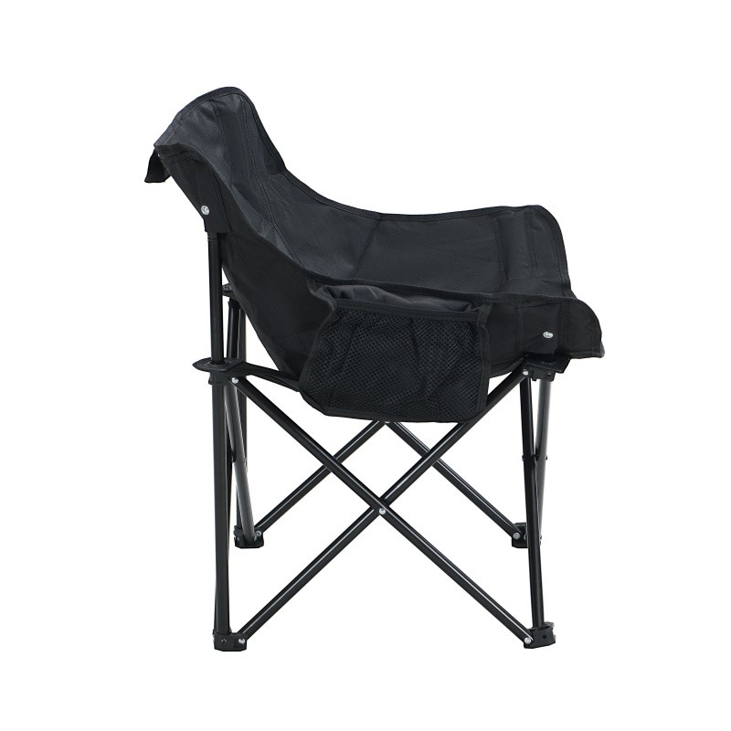 2PCS Outdoor Camping Chairs Folding/Portable, Carry Bag ,Black