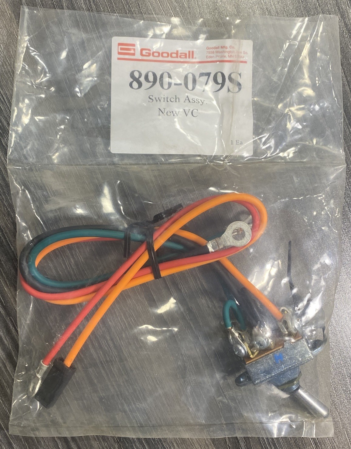 Goodall 890-079S  890-079-01 11-602 3-Pos Toggle Switch Assembly, 12V Boost -USA