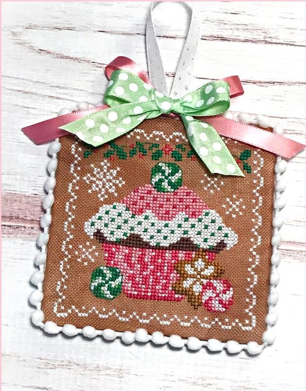 Holiday Cupcake Counted Cross Stitch Pattern by Sugar Stitches Design