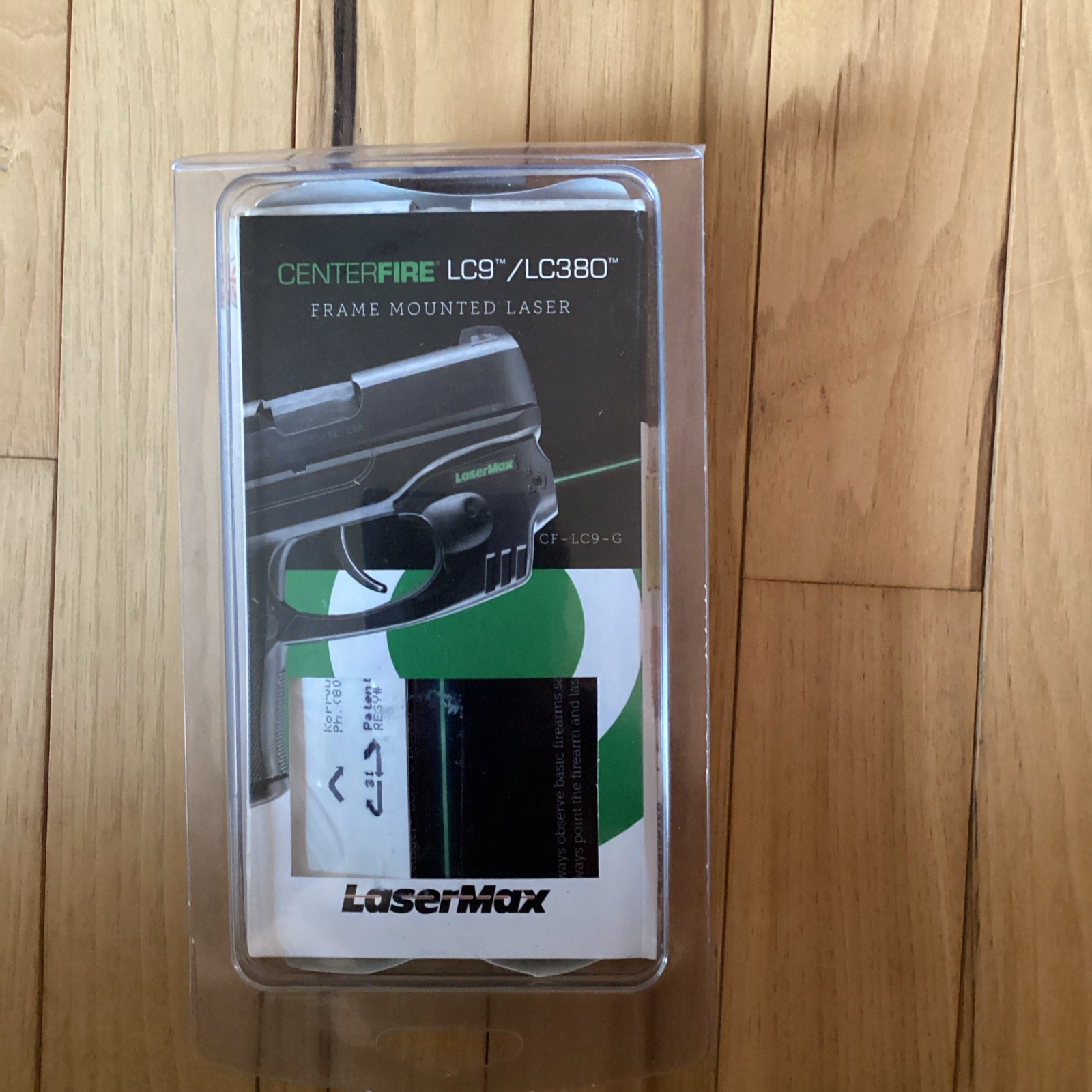 LaserMax Centerfire Frame Mounted GREEN Laser for Ruger LC9, LC9s, LC380, EC9s
